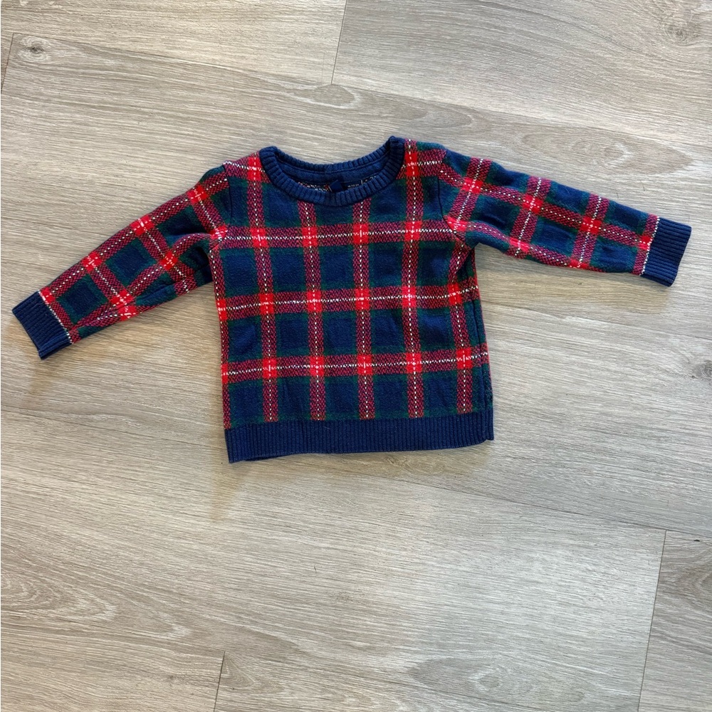 Janie and Jack The Holiday Tartan Sweater